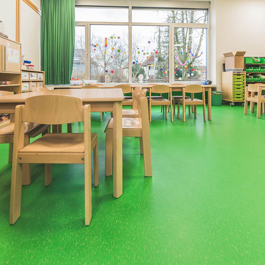 Kindertagesstätte mit saniertem Bodenbelag